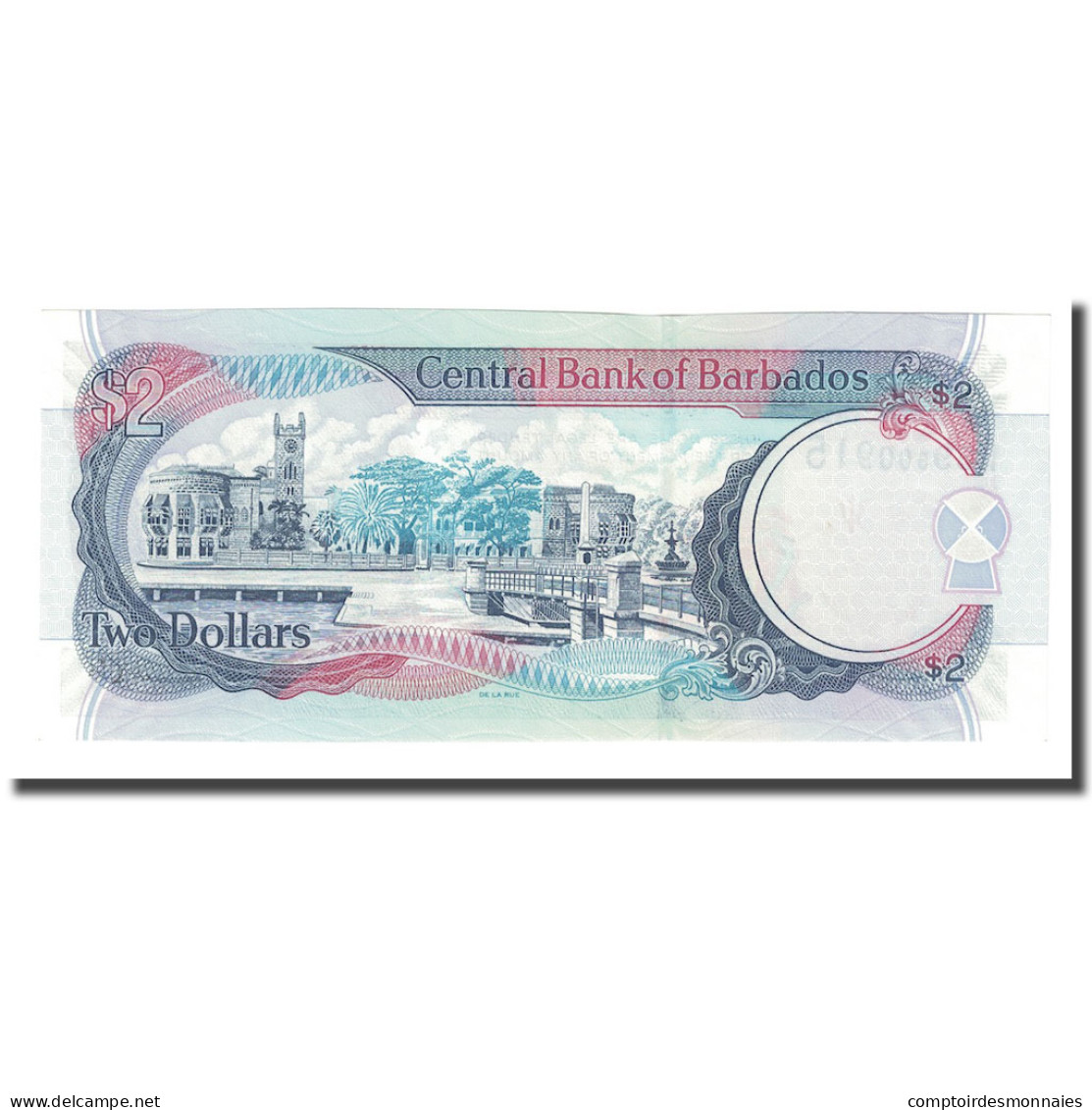 Billet, Barbados, 2 Dollars, 2007, 2007-05-01, KM:66a, NEUF - Barbades