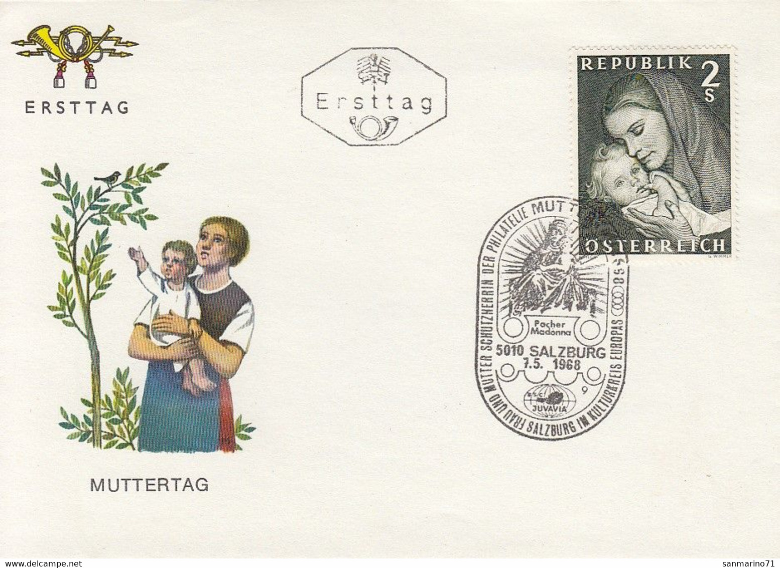 FDC AUSTRIA 1260 - Fête Des Mères