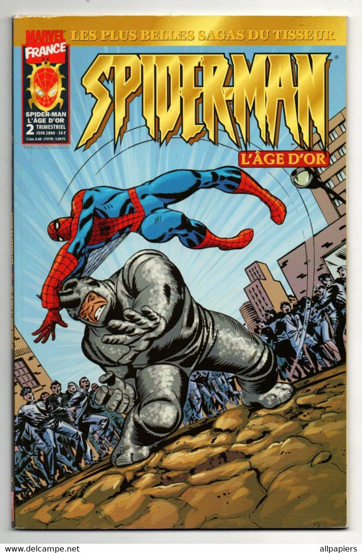 Comics Spider-Man L'âge D'or N°2 Rhino On The Rampage - Where Crawls The Lizard De 2000 - Spiderman