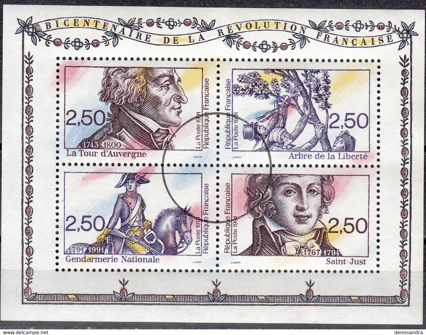 France 1990 Yvert Bloc Feuillet 13 Specimen Neuf ** Bicentenaire De La Révolution Française - Specimen