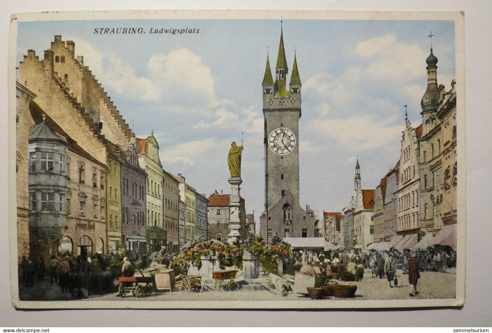 (11/11/76) Postkarte/AK "Straubing" Ludwigsplatz - Straubing