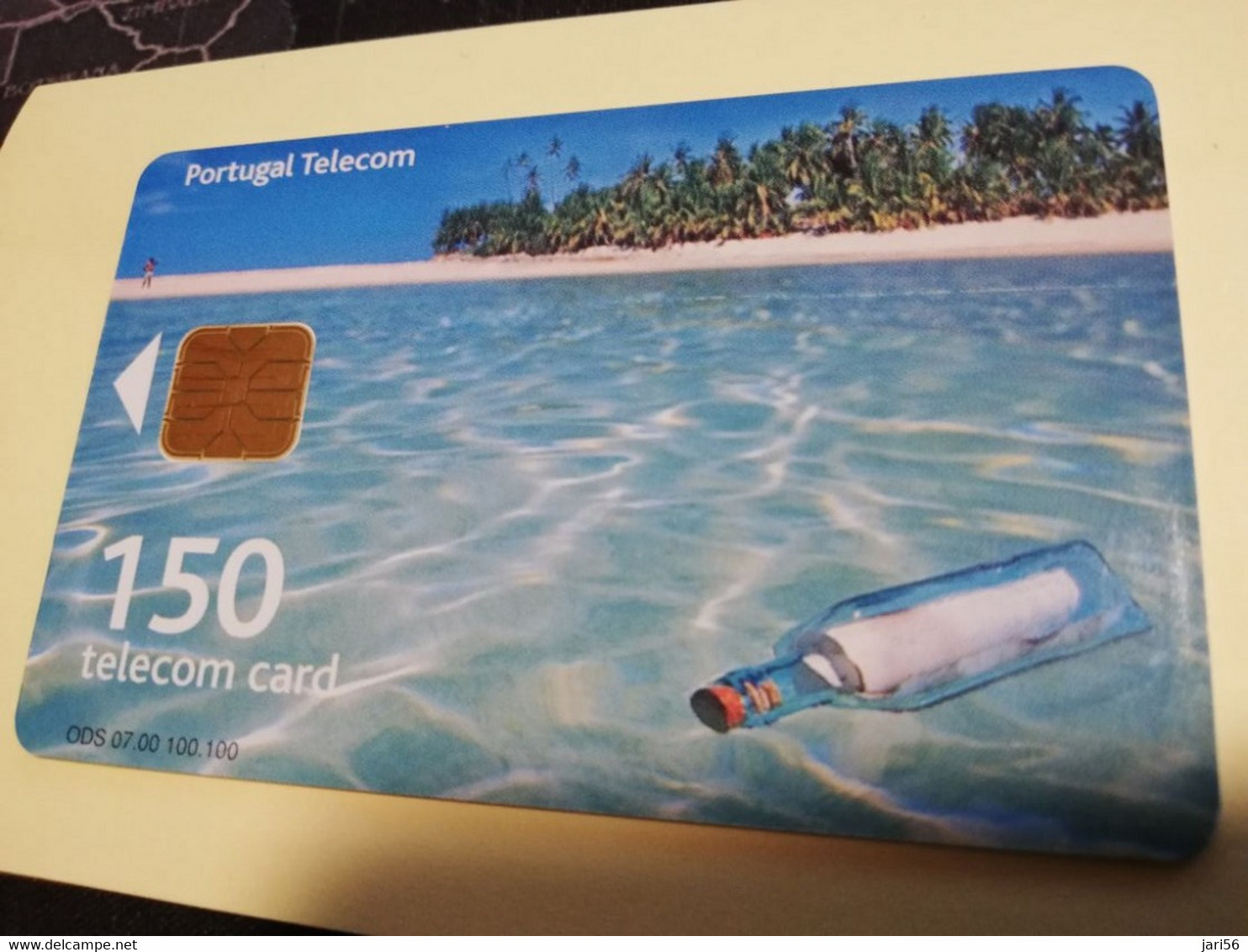 PORTUGAL   CHIPCARD  150 UNITS    BEACH/OCEAN       Nice  Fine Used      **3675** - Portugal