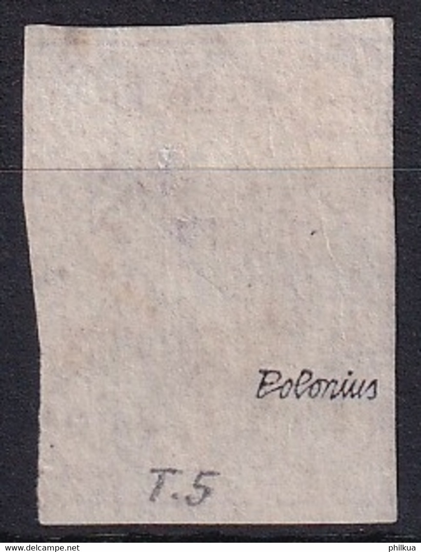 20 / Michel 12 RAYON III Grosse Ziffer T5 Visiert POLONIUS - 1843-1852 Correos Federales Y Cantonales