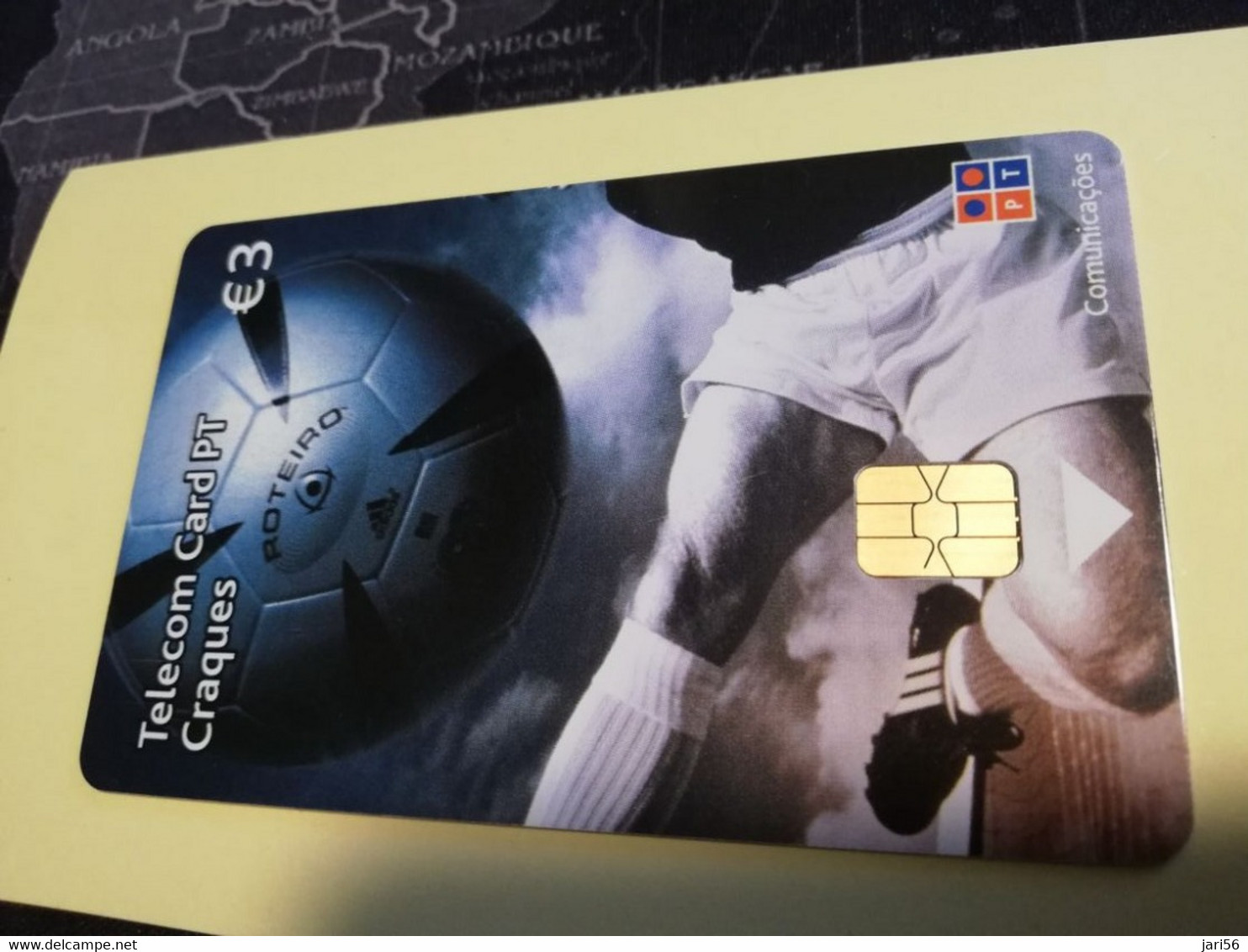 PORTUGAL   CHIPCARD  € 3,00 BAL AND PLAYER    Nice  Fine Used      **3695** - Portugal