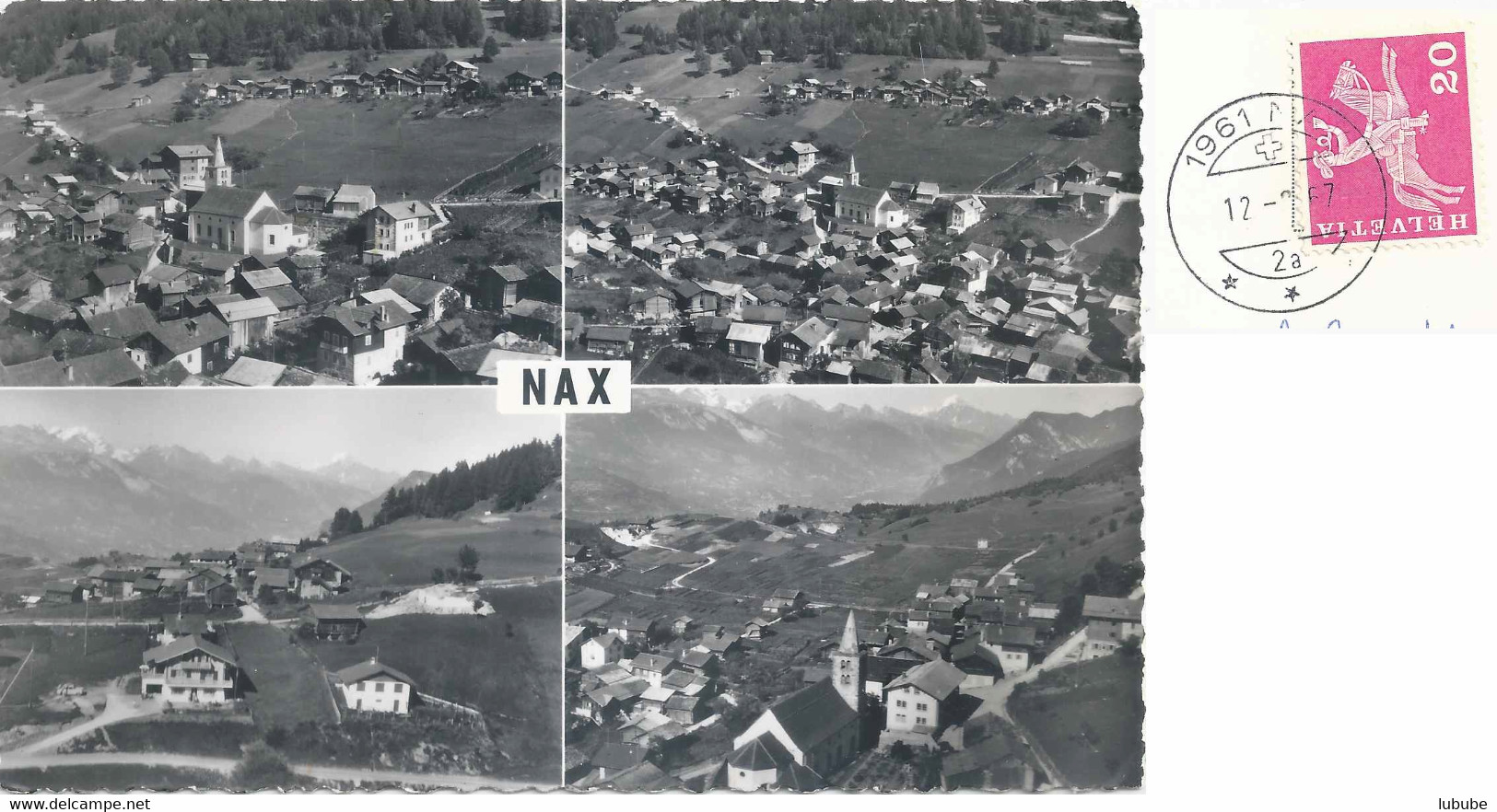 Nax - Vues Aériennes  (4 Images)          Ca. 1960 - Nax