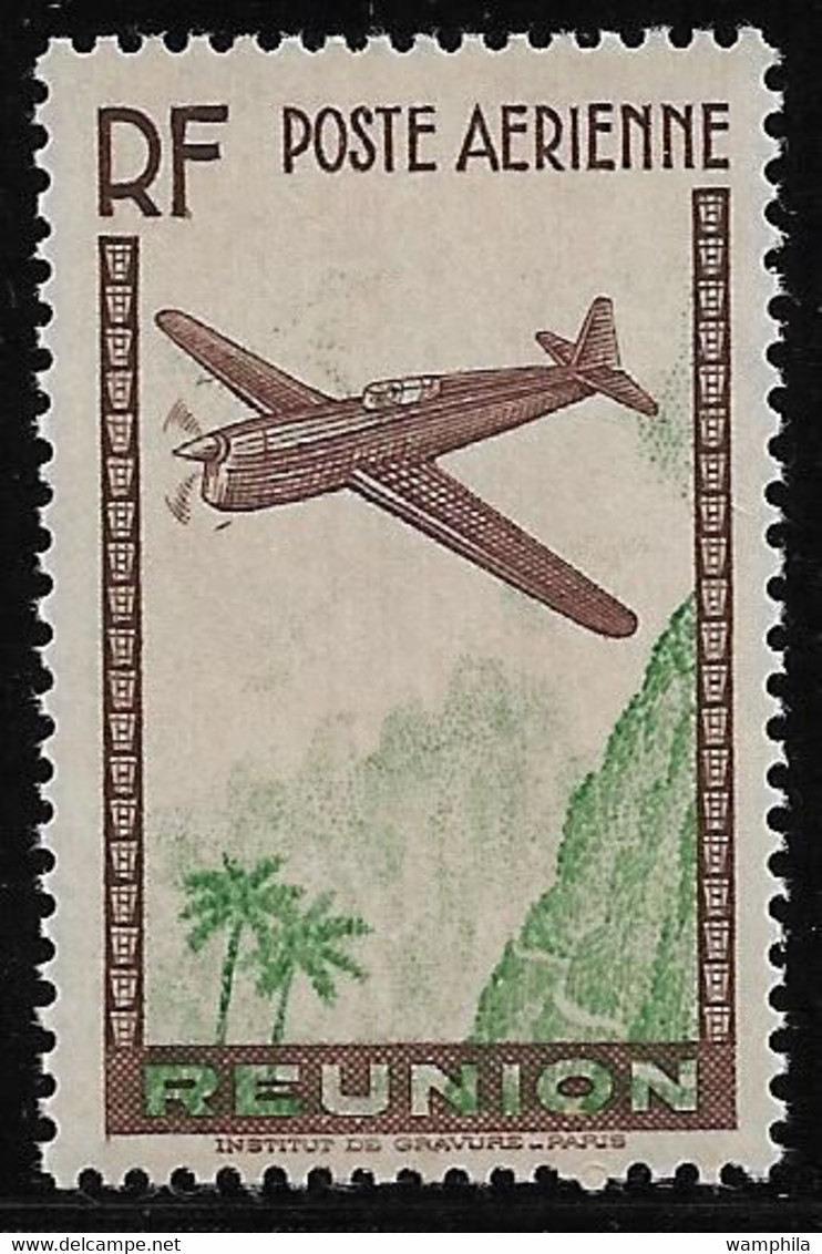 Réunion PA N°5b**variété Chiffres De La Valeur Omis (12f.65) Cote 200€ - Airmail