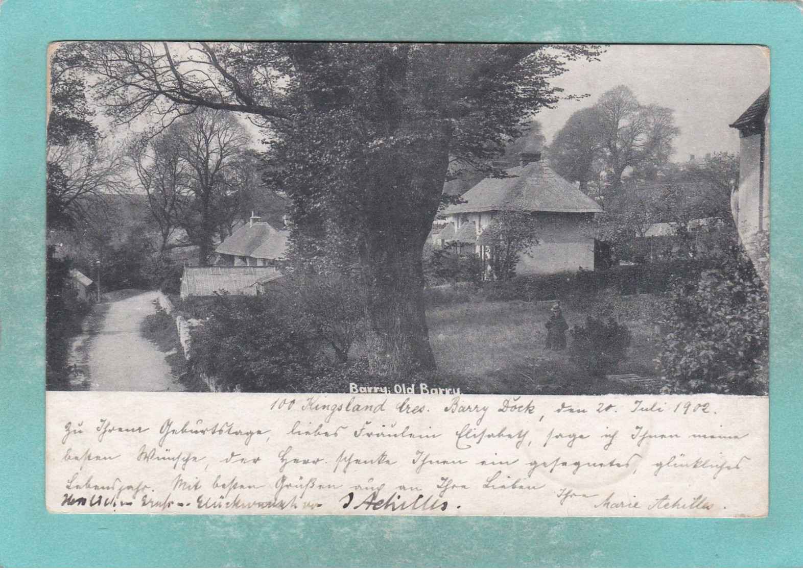 Small Old Postcard Of Old Barry,Barry, Vale Of Glamorgan,Wales,K121. - Glamorgan