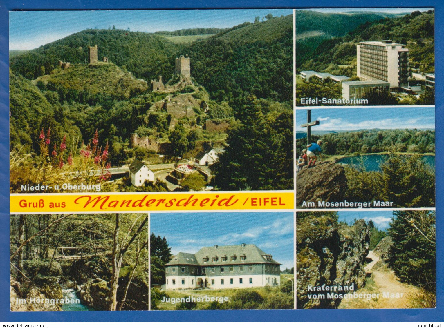 Deutschland; Manderscheid Eifel; Multibildkarte - Manderscheid