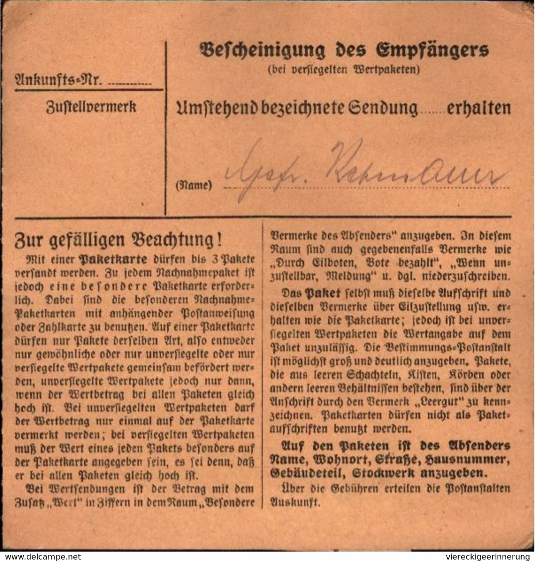 ! 1943 Waidhofen An Der Ybbs Nach Eilenburg, Paketkarte, Deutsches Reich, 3. Reich - Covers & Documents