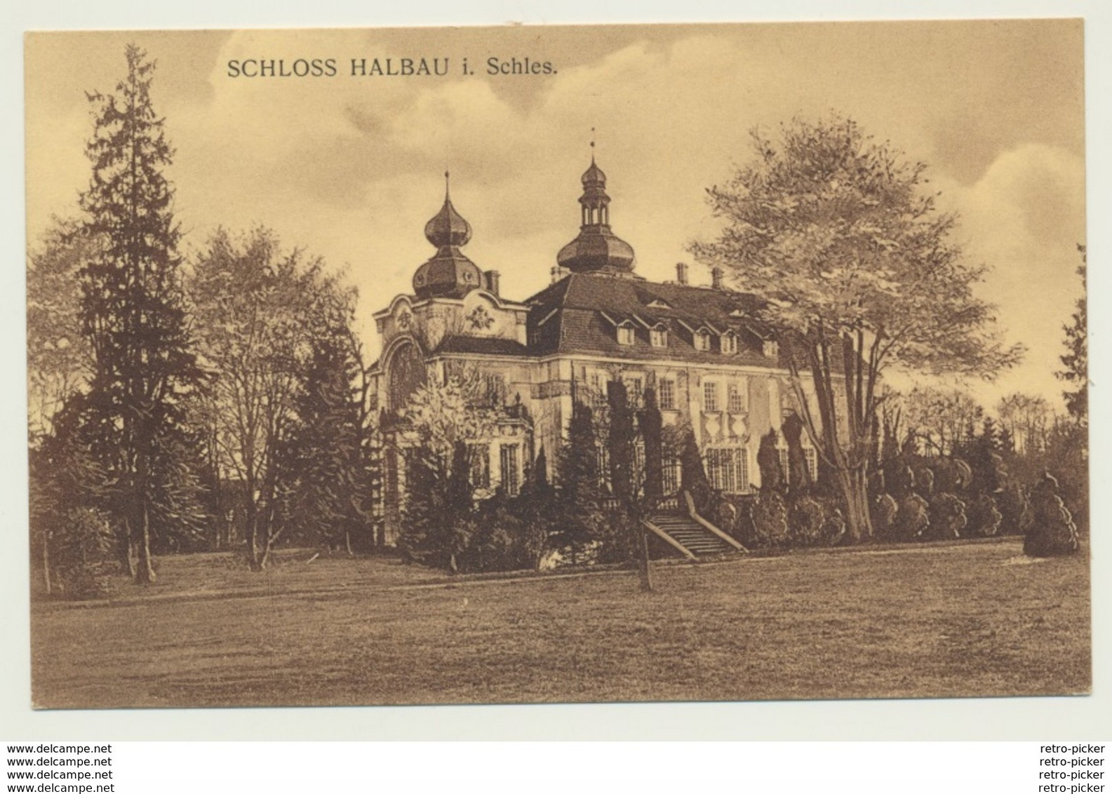 AK  Schloss Halbau In Schlesien - Schlesien