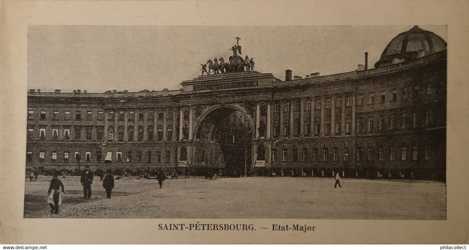 Russia  Saint Petersbourg // Mini Carte 7 X 14 Cm Orginal! Not Cut! // Etat Major 19?? - Russland