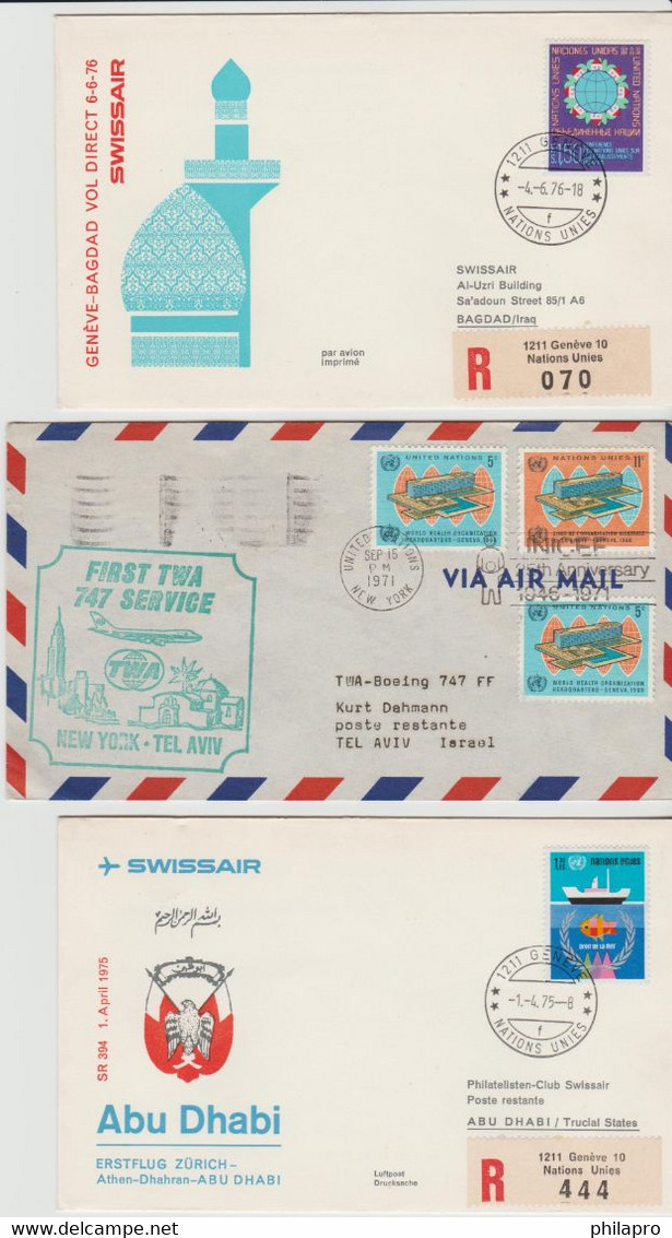Lot 18  FIRST FLIGHT COVERS   See 6 Scans   Réf  568T - Lots & Serien