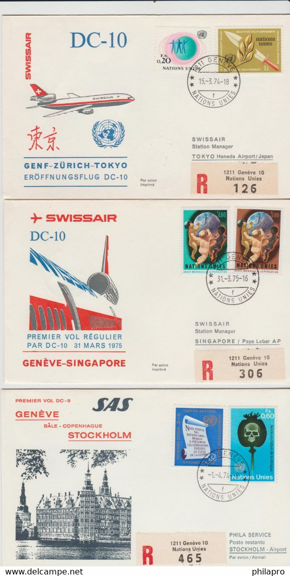 Lot 18  FIRST FLIGHT COVERS   See 6 Scans   Réf  568T - Lots & Serien