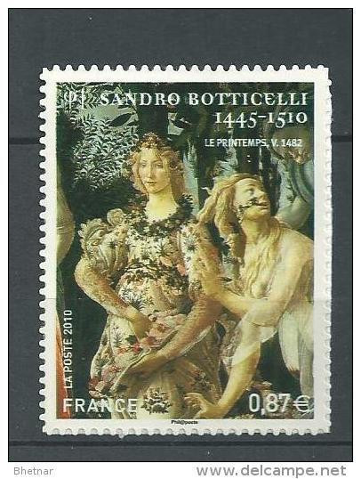 FR Adhesif YT 492 (4518) " Sandro Botticelli " 2010 Neuf** - Andere & Zonder Classificatie