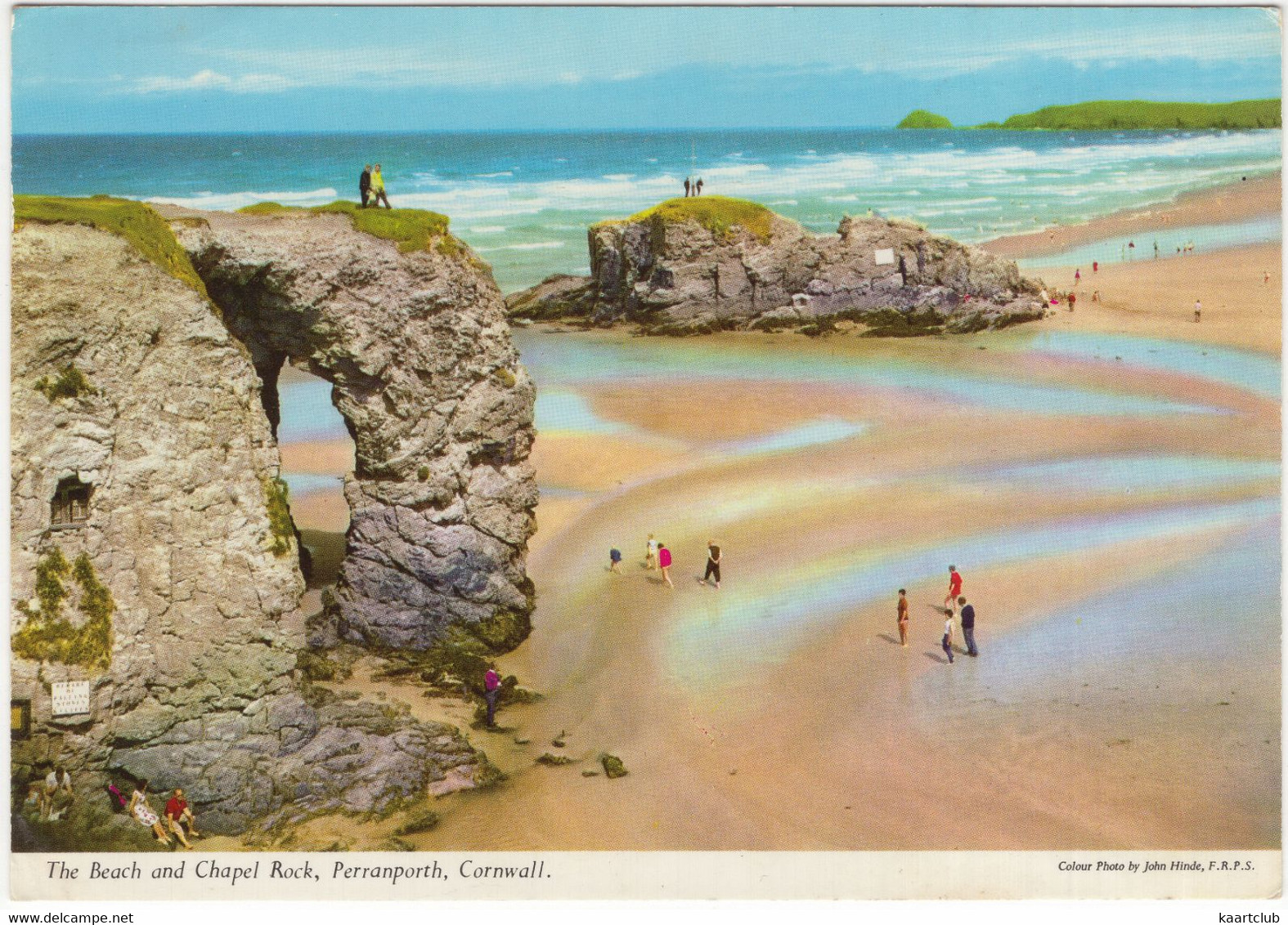 The Beach And Chapel Rocks, Perranporth, Cornwall  - (John Hinde Original) - Newquay