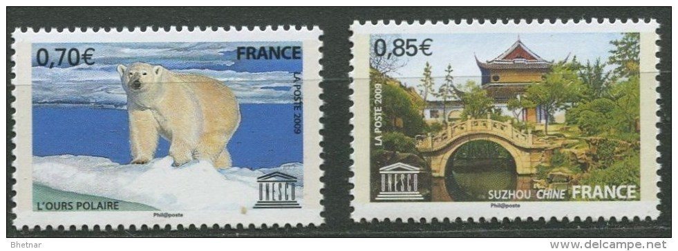 FR Service YT 144 & 145 " UNESCO " 2009 Neuf** - Mint/Hinged