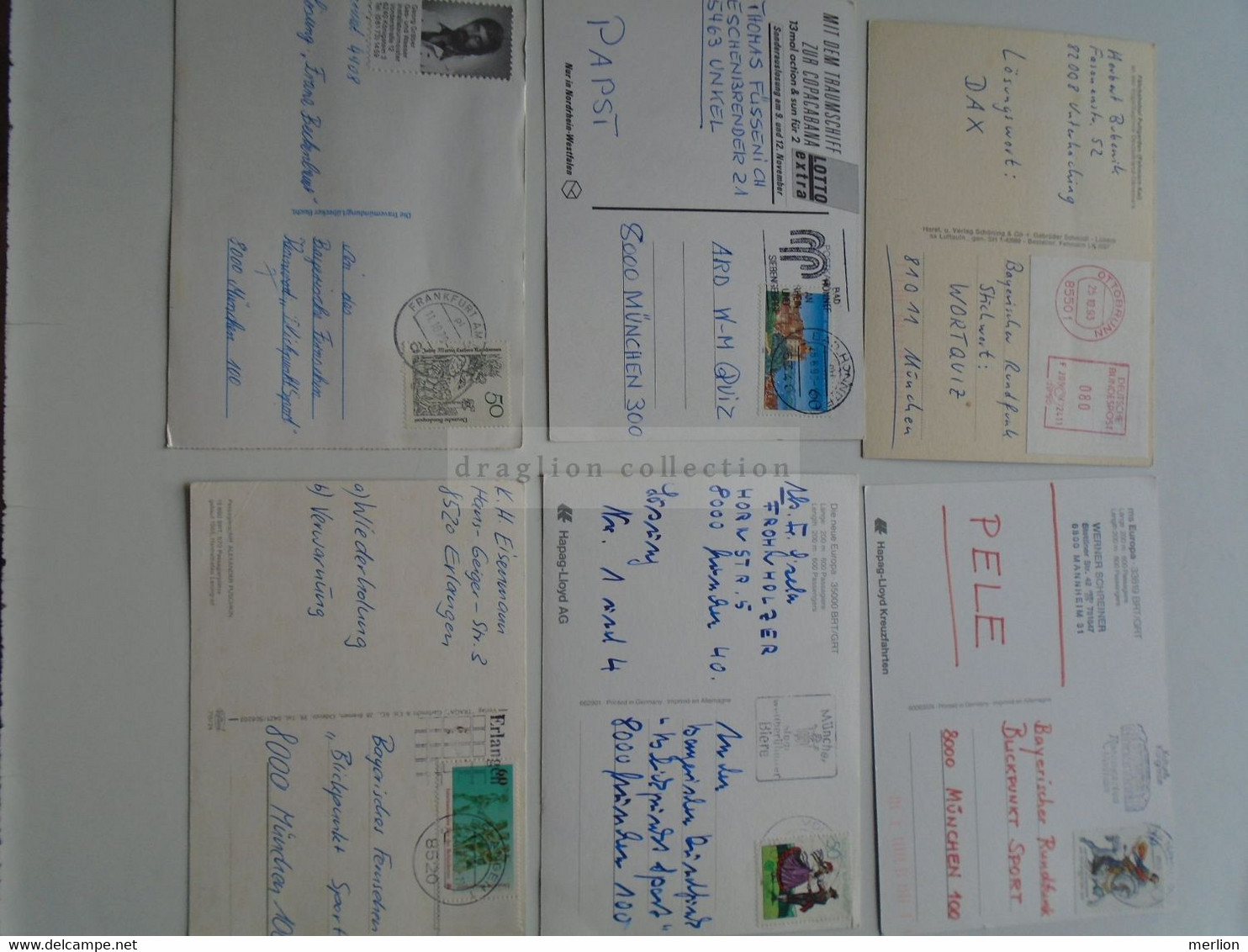 D175670  Lot of 6 postcards of Ships - MS Europa Deutschland - Alexander Pushkin  Leningrad,  TT-Line