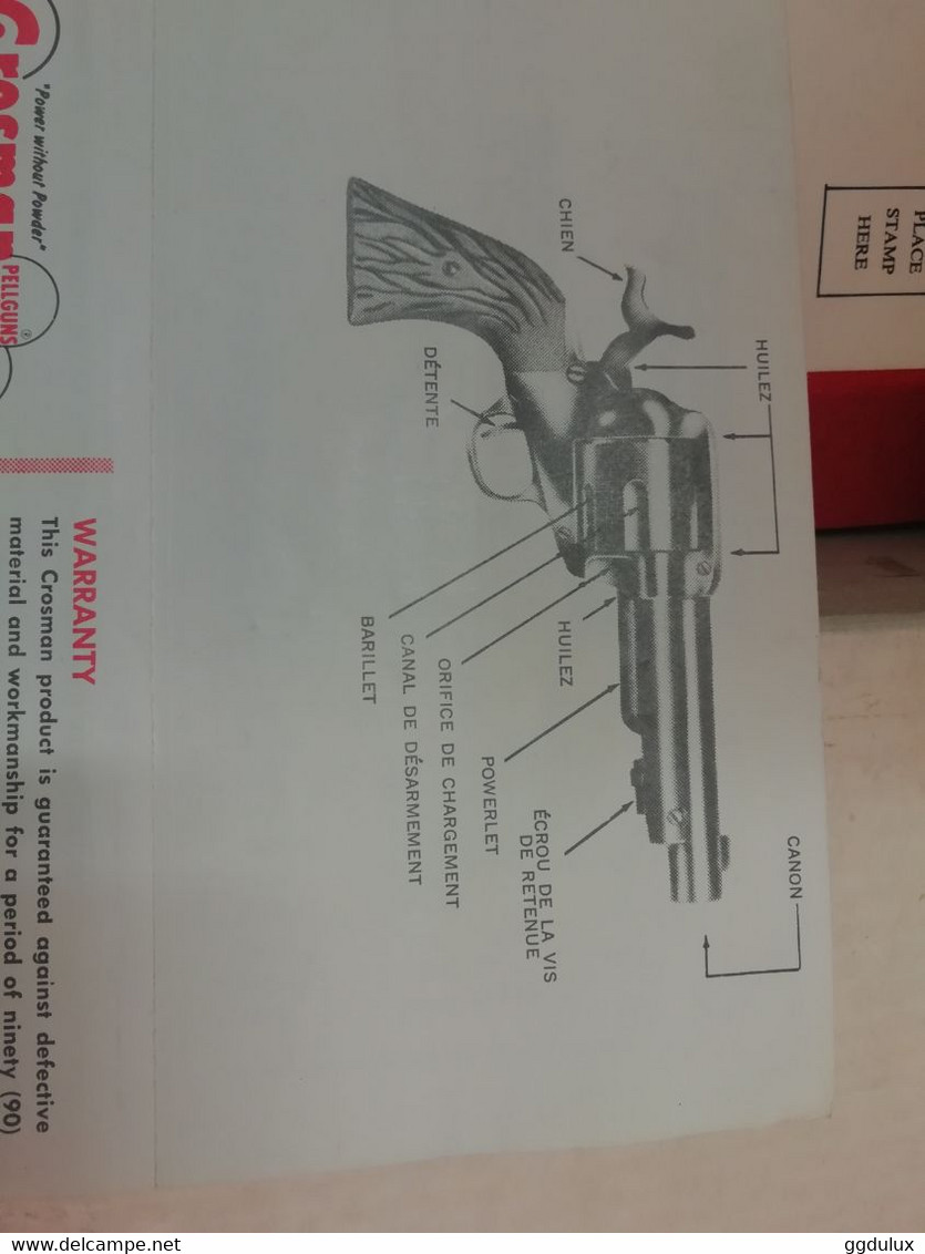 SA6 pellgun revolver co2 Crosman année 70