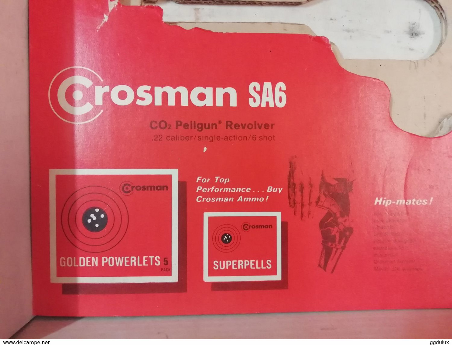 SA6 pellgun revolver co2 Crosman année 70