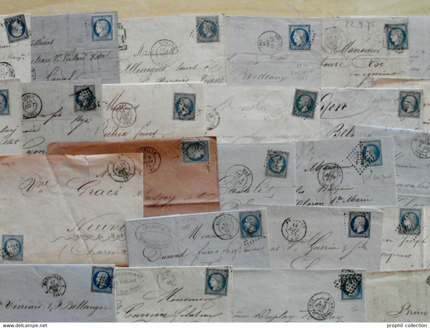 LOT De 50 LETTRES CLASSIQUES De FRANCE - DEPART 1 EURO - 1849-1876: Période Classique