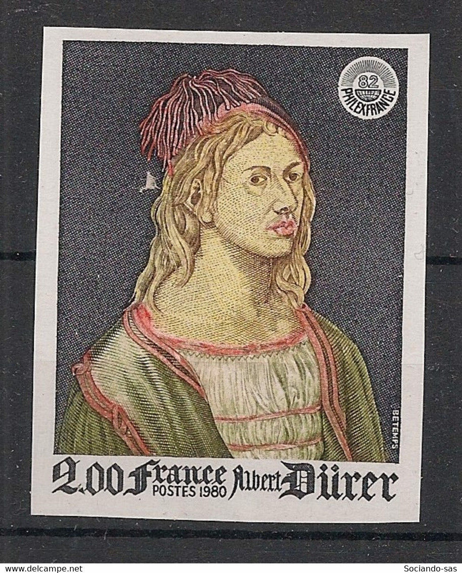 France - 1979 - N°Yv. 2090b - Dürer - Non Dentelé / Imperf. - Neuf Luxe ** / MNH / Postfrisch - Grabados