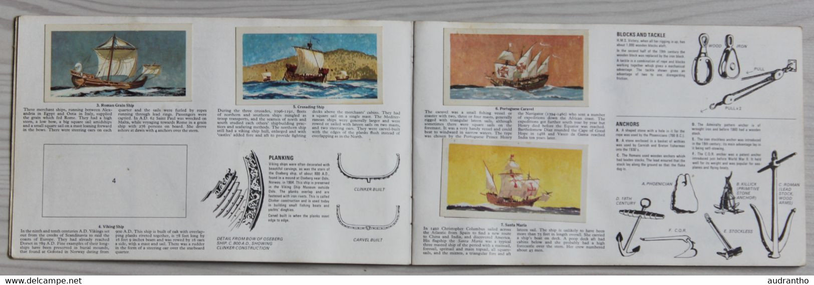 Album The Saga Of Ships Brooke Bond 50 Picture Cards Voiliers Paquebot Navire De Guerre ... - Albums & Katalogus