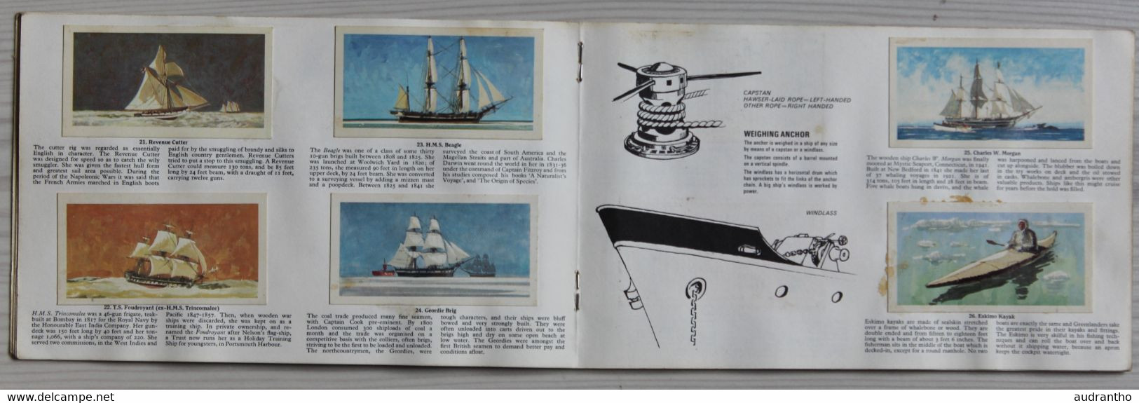 album The saga of Ships Brooke Bond 50 Picture Cards voiliers paquebot navire de guerre ...