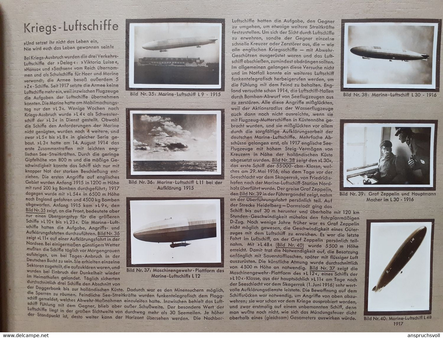 ZEPPELIN-WELTFAHRTEN. Vom Ersten Lultchiff 1899 Bis Zu Den Fahren Des L Z 127 "Graf Zeppelin" 1932. - Alte Bücher