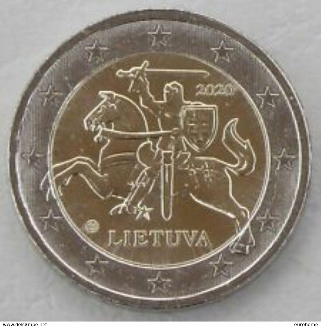 Litauen 2020  2 Euro Uit De Rol - UNC Du Rouleaux    Leverbaar - Livrable  !!!!! - Litauen