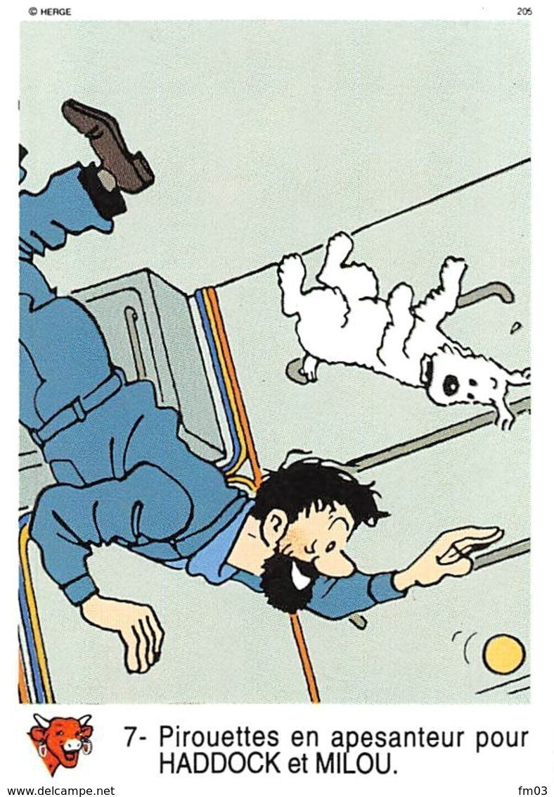 18 images Tintin Vache Qui Rit série complète espace voyage vers la Lune