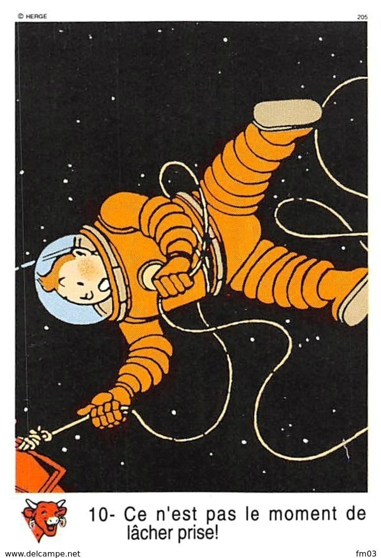 18 images Tintin Vache Qui Rit série complète espace voyage vers la Lune