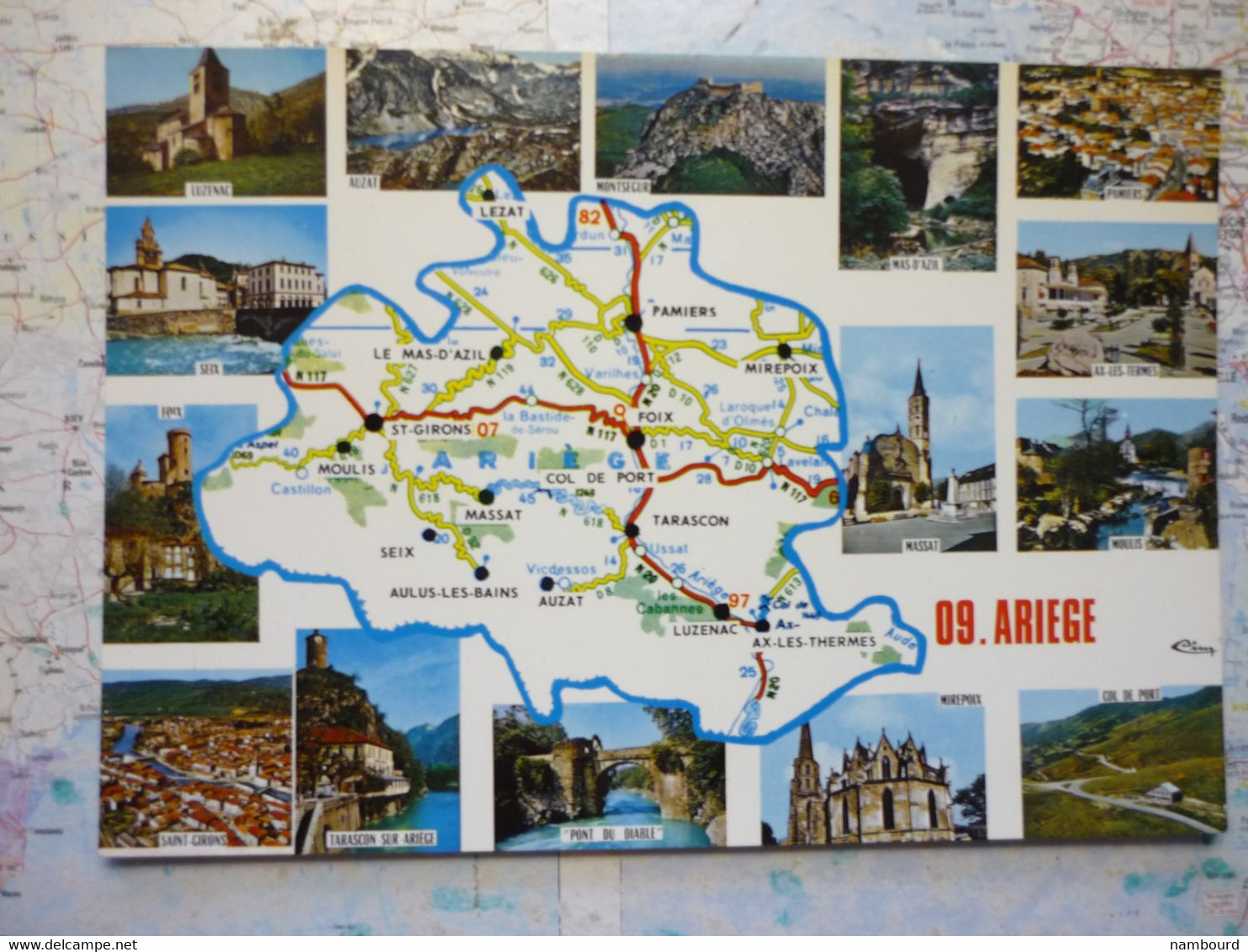 Carte Du Département De L'Ariège Avec Vues Multiples - Andere & Zonder Classificatie