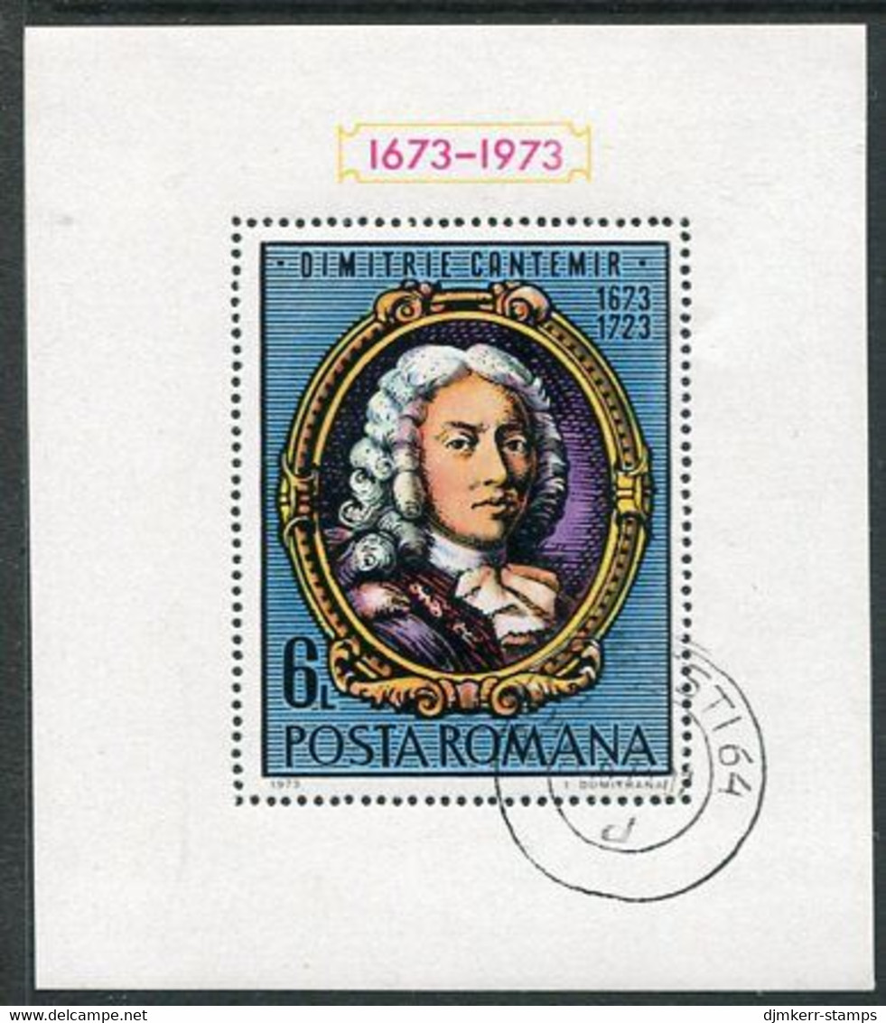 ROMANIA 1973 Cantemir Tercentenary Block Used.  Michel Block 105 - Blocs-feuillets