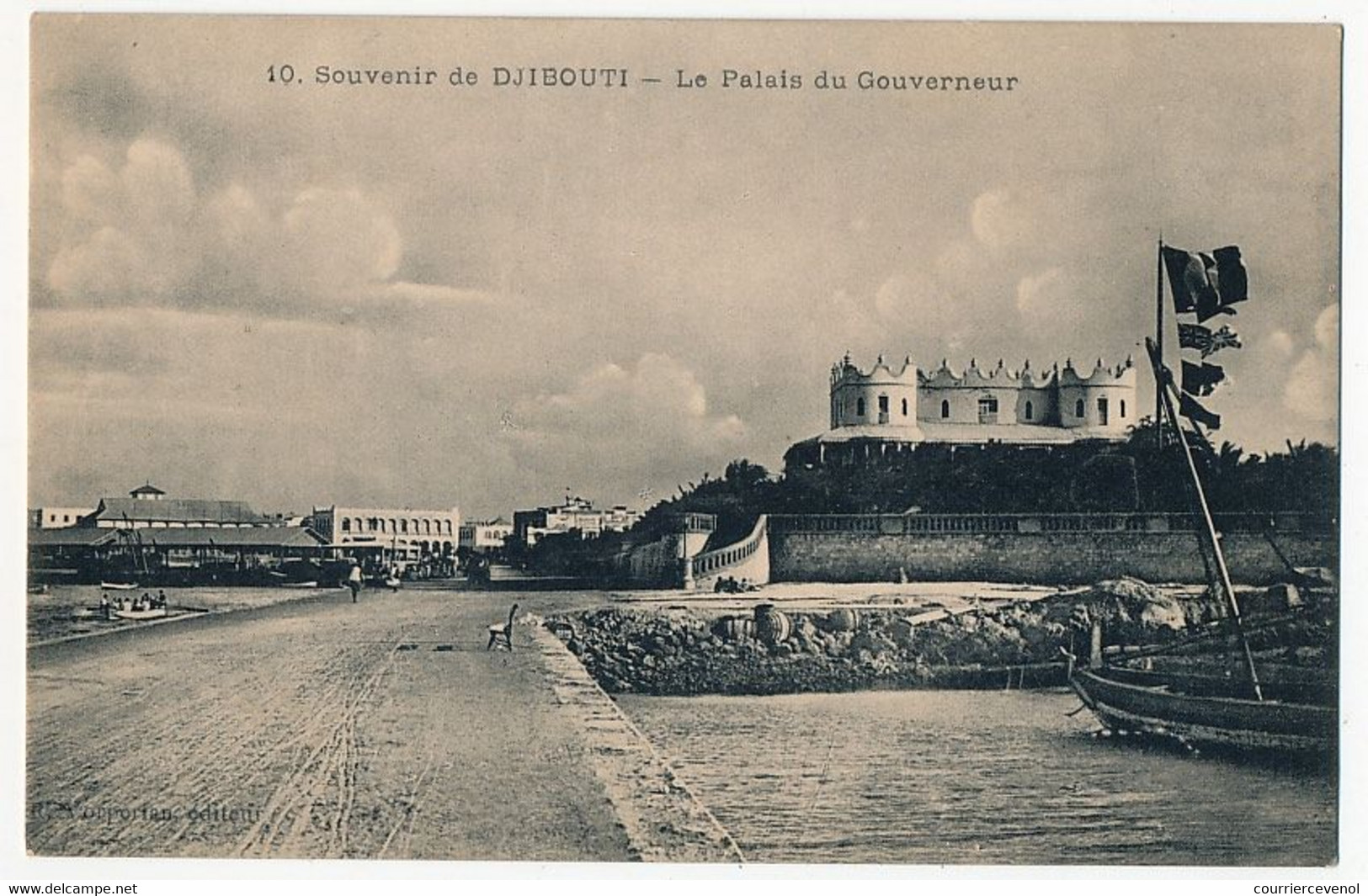 CPA - DJIBOUTI - Souvenir De ... Le Palais Du Gouverneur - Dschibuti