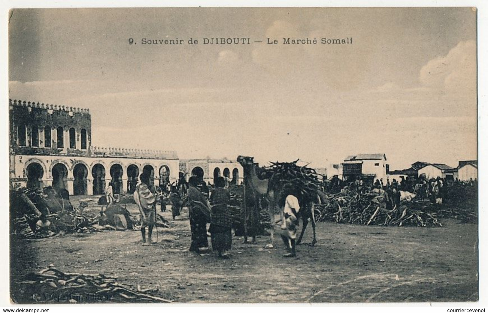 CPA - DJIBOUTI - Souvenir De ... Le Marché Djibouti - Dschibuti