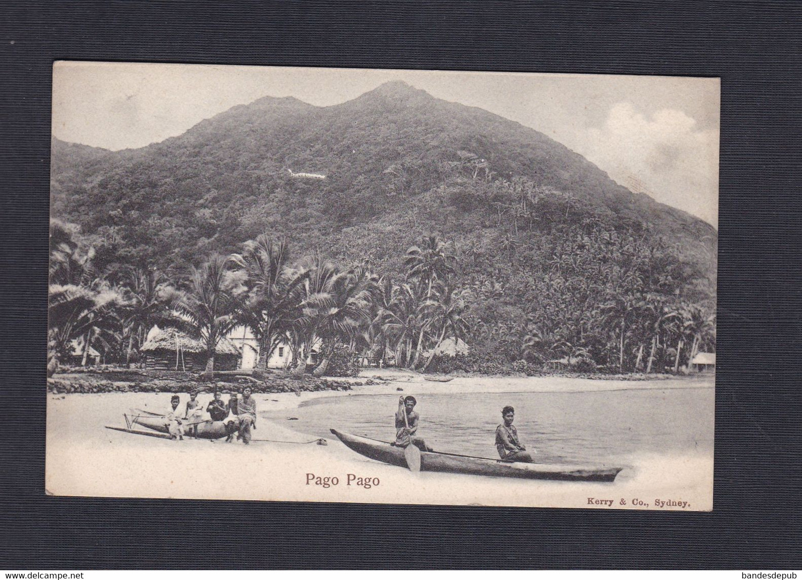 Oceanie Samoa Americaines Pago Pago (animée Pirogue Ed. Kerry & Co 44093) - Samoa Americana