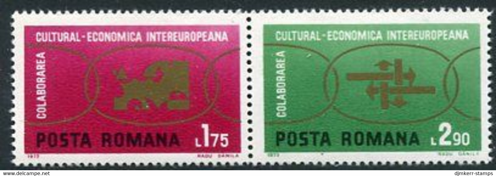 ROMANIA 1972 INTEREUROPA MNH / **.  Michel 3020-21 - Nuevos
