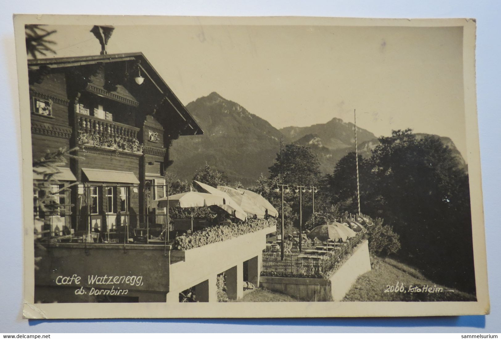 (11/11/80) Postkarte/AK "Dornbirn" Cafe Watzenegg Um 1938 - Dornbirn