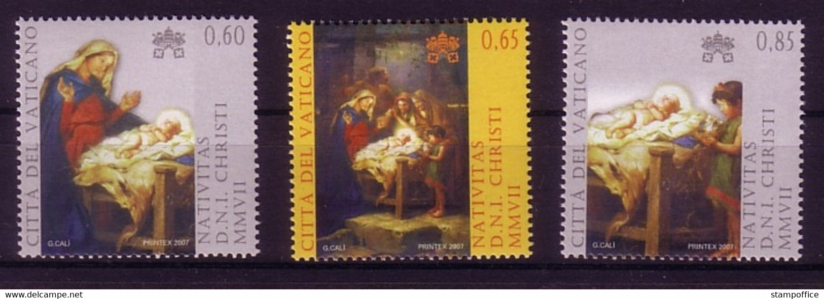 VATIKAN MI-NR. 1597-1599 POSTFRISCH(MINT) WEIHNACHTEN 2007 - Nuevos