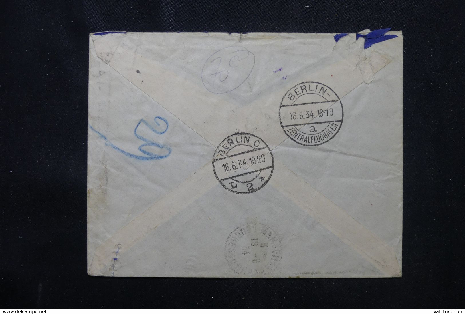 U.R.S.S. - Enveloppe De L 'Ambassade De France En Recommandé De Moscou Pour Marseille Via Berlin En 1934 - L 76139 - Storia Postale