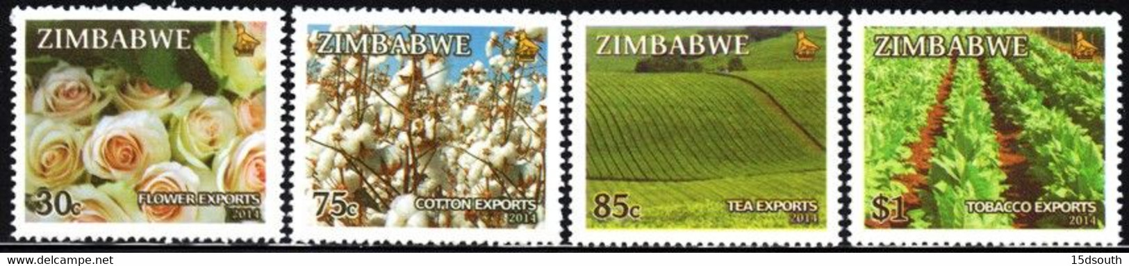 Zimbabwe - 2014 Export Crops Set (**) - Agriculture