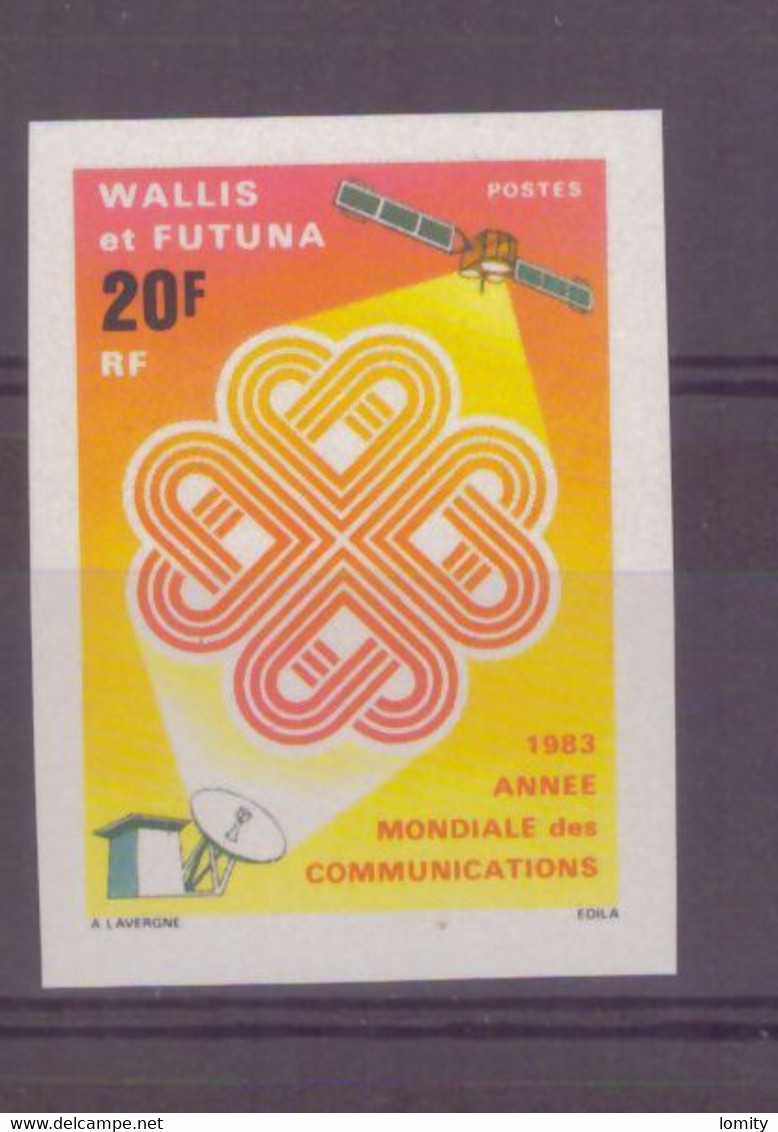 Wallis Et Futuna Non Dentelé N°305 Neuf Cote 10€ Luxe ** Année Mondiale Des Communications - Imperforates, Proofs & Errors