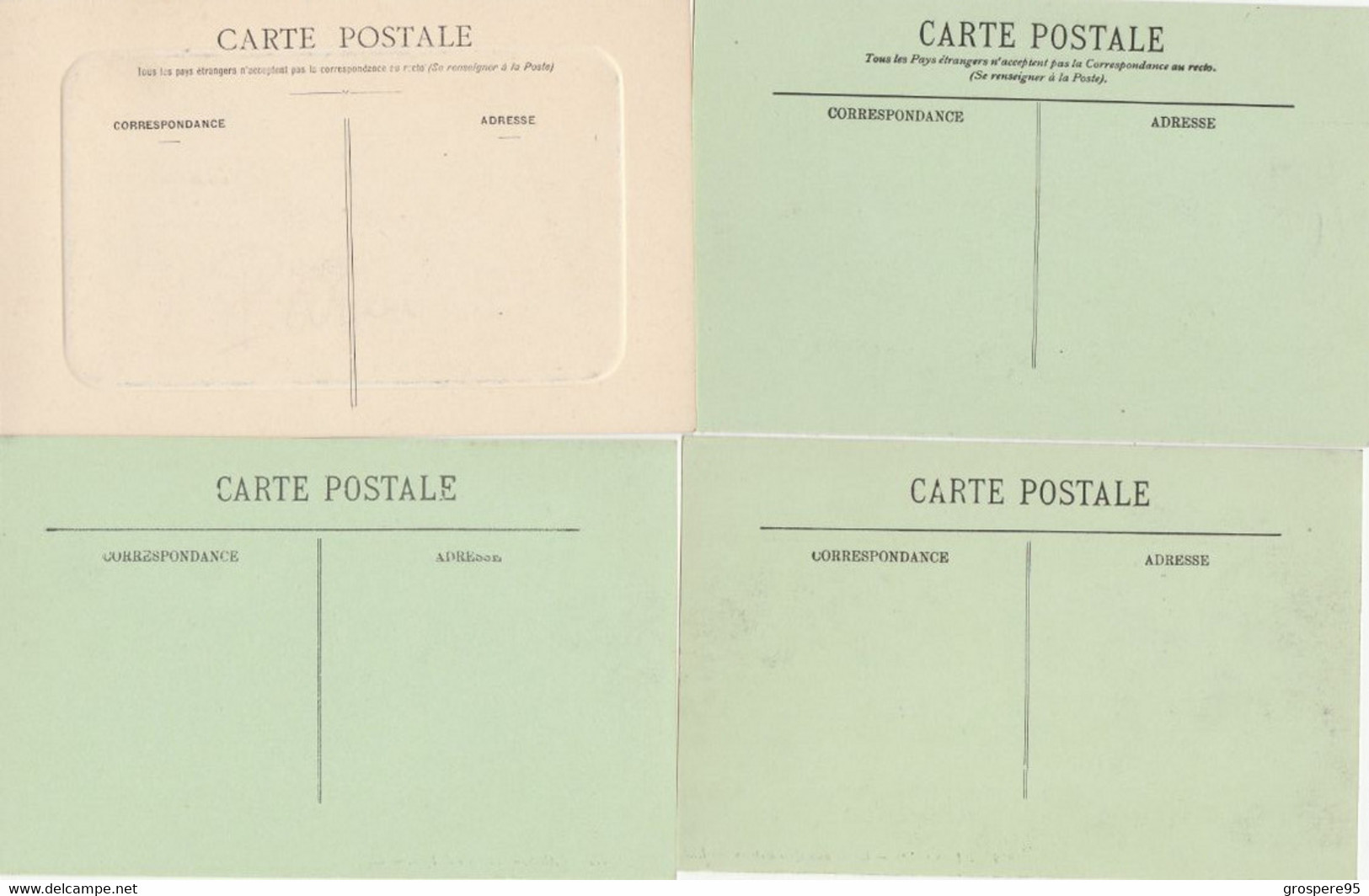 PARIS GARES D'ORSAY SAINT LAZARE LYON LOT 4 CARTES ANIMEES - Metropolitana, Stazioni