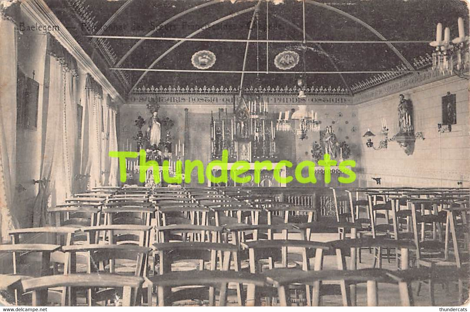 CPA  BALEGEM BAELEGEM PENSIONNAT DES SOEURS FRANCISCAINES CHAPELLE - Oosterzele