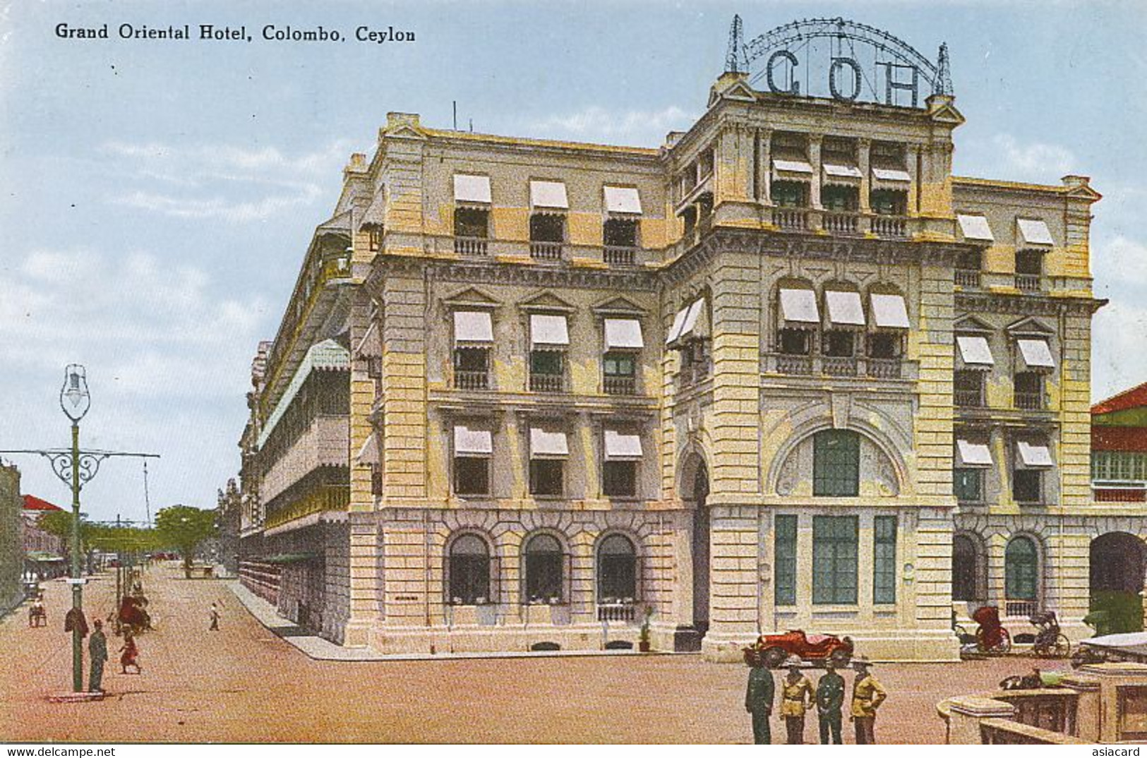 Colombo Grand Oriental Hotel Hand Colored - Sri Lanka (Ceylon)