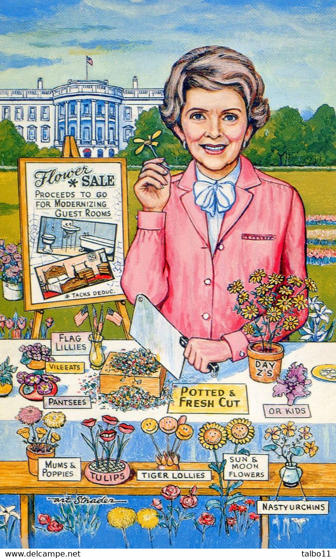 Nancy  Reagan - Nancy's Flower Sale - Presidenten