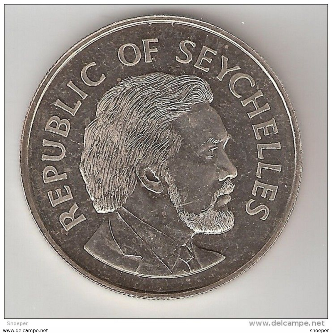 *seychelles 25  Rupees 1977  Km 38a Silver   Proof !! - Seychellen