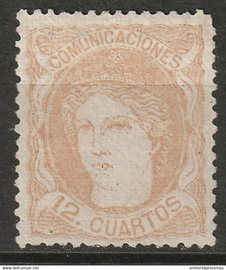 Spain 1870 Sc 172 Ed 113 MNG Faded - Nuovi