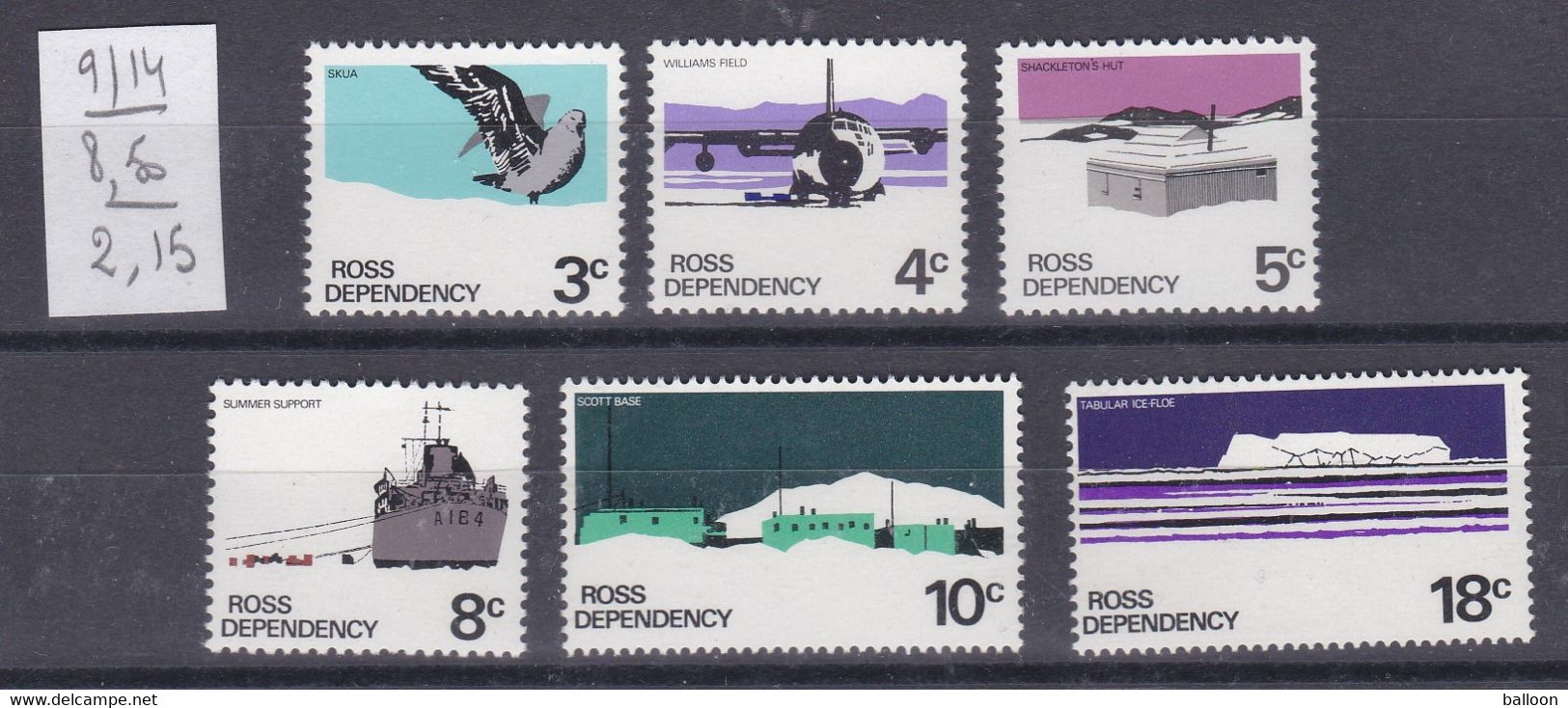 Terre De Ross - TP N° 9 à 14 - Unused Stamps