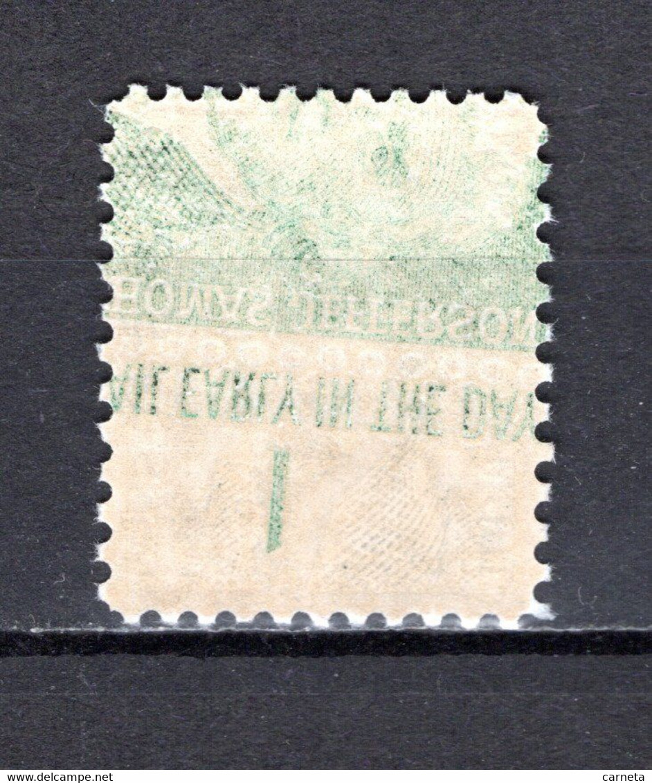 ETATS-UNIS D'AMERIQUE N° 816 VARIETE   NEUF AVEC CHARNIERE   COTE ? €    JEFFERSON     VARIETE RECTO VERSO - Otros & Sin Clasificación